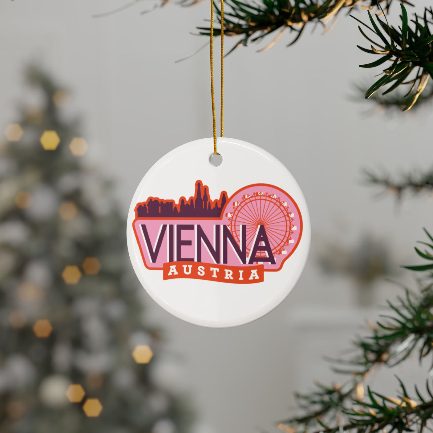 Vienna Austria Ceramic Christmas Ornament