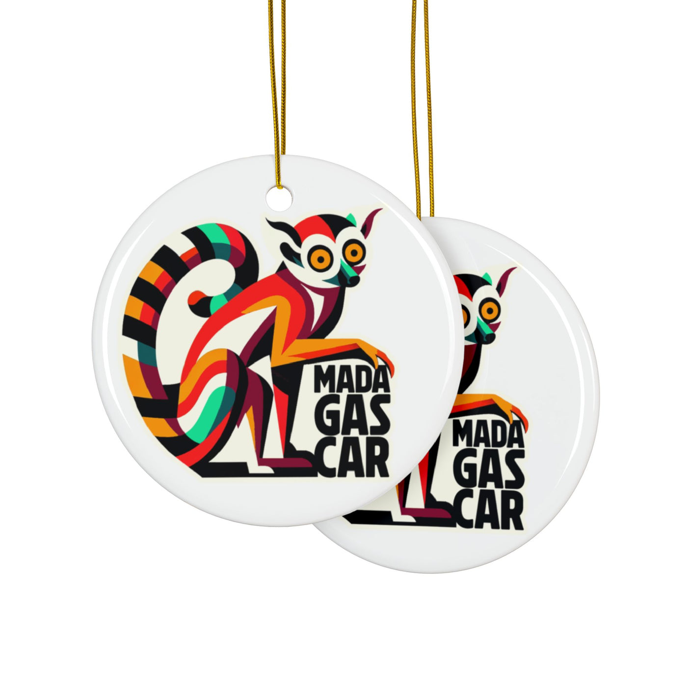 Madagascar Ceramic Christmas Ornament