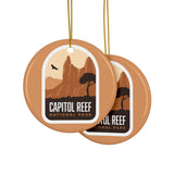 Capitol Reef National Park Ceramic Christmas Ornament