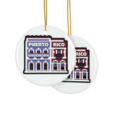 Puerto Rico Ceramic Christmas Ornament