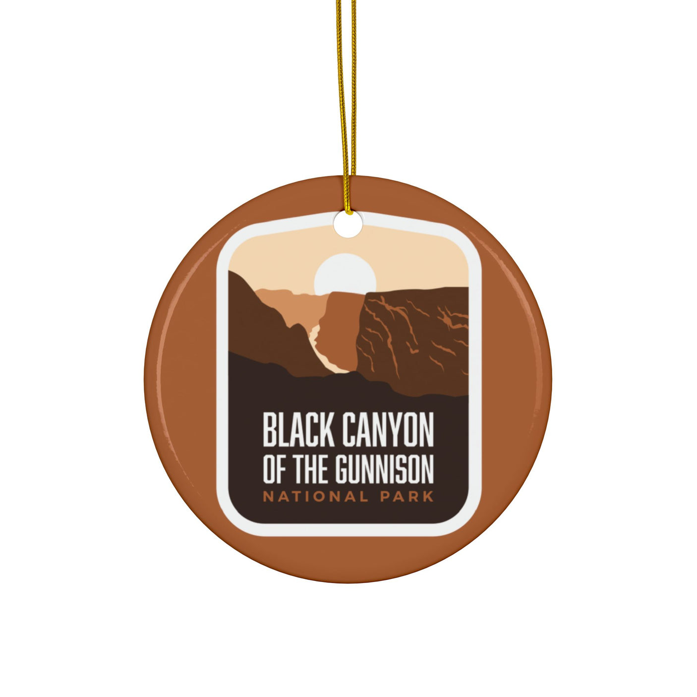 Black Canyon of the Gunnison National Park Ceramic Christmas Ornament