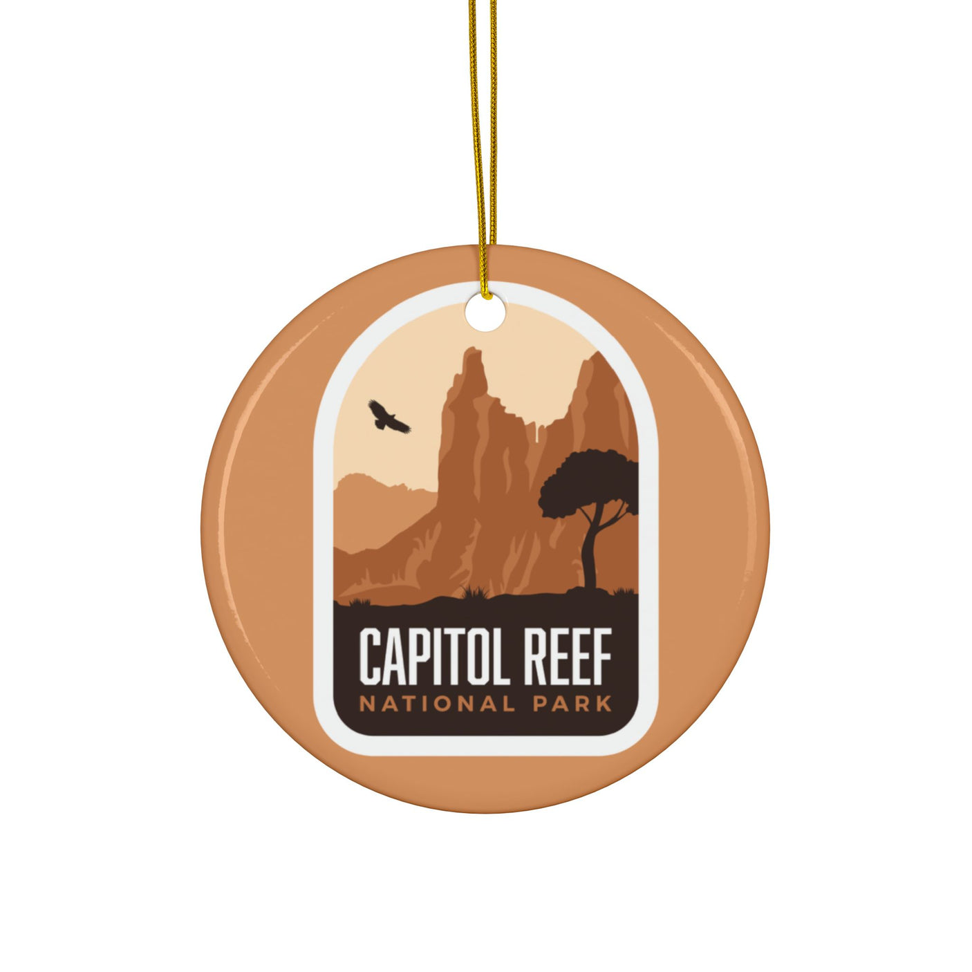 Capitol Reef National Park Ceramic Christmas Ornament