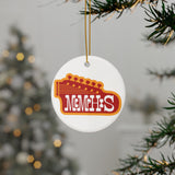 Memphis Ceramic Christmas Ornament