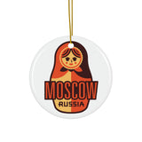 Moscow Ceramic Christmas Ornament