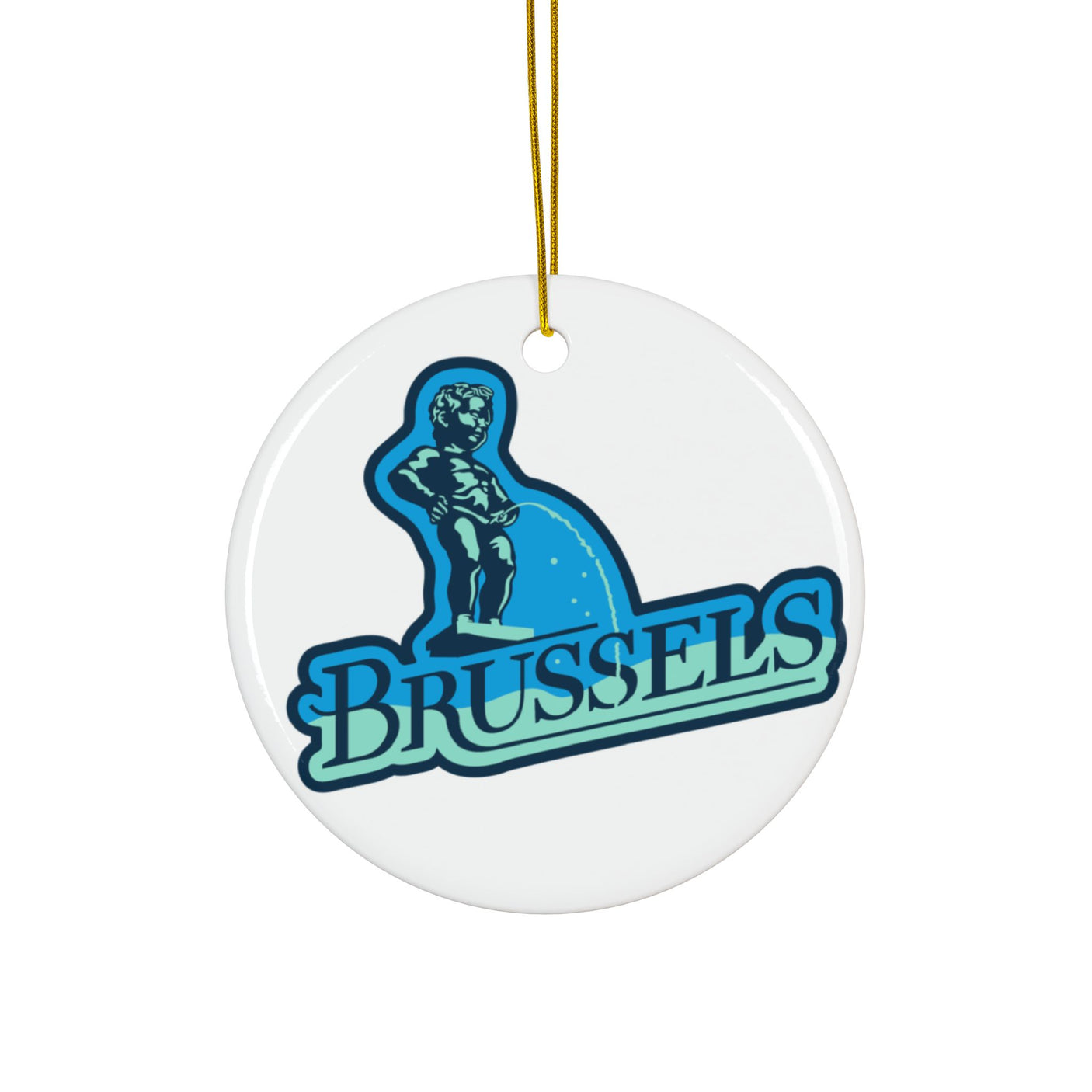 Brussels Ceramic Christmas Ornament