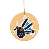Scotland Ceramic Christmas Ornament