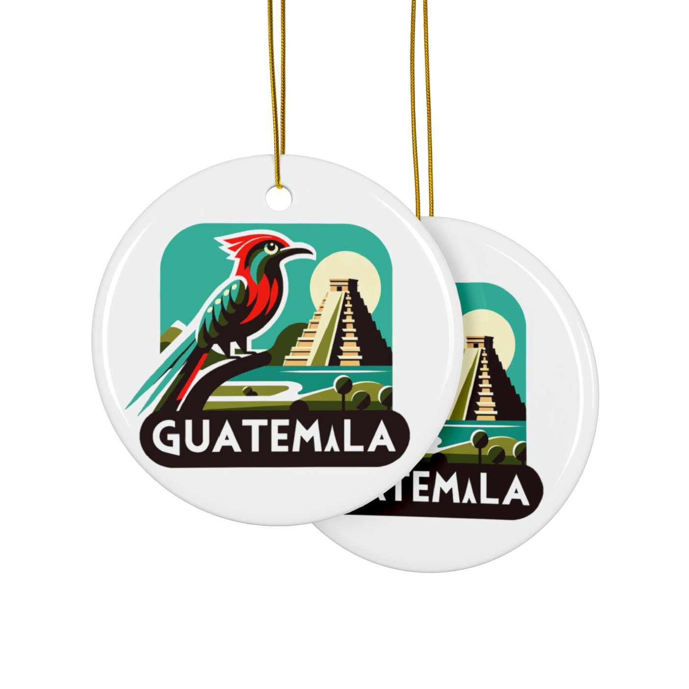 Guatemala Ceramic Christmas Ornament