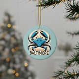 Baltimore, MD Ceramic Christmas Ornament