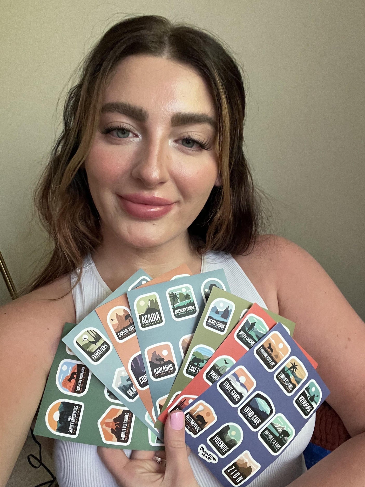 All 63 National Parks MINI Stickers