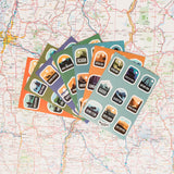 All 63 National Parks MINI Stickers