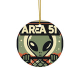 Area 51 Ceramic Christmas Ornament