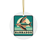 Barbados Ceramic Christmas Ornament