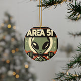 Area 51 Ceramic Christmas Ornament
