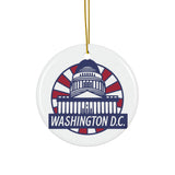 Washington D.C. Ceramic Christmas Ornament