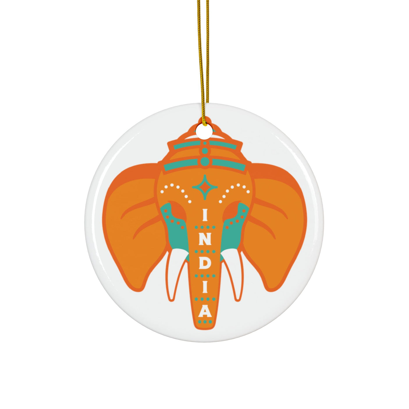 India Ceramic Christmas Ornament