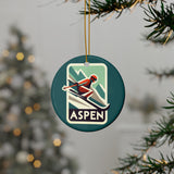 Aspen, CO Ceramic Christmas Ornament