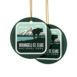 Wrangell St. Elias National Park Ceramic Christmas Ornament