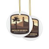 Castillo De San Marcos National Monument Ceramic Christmas Ornament
