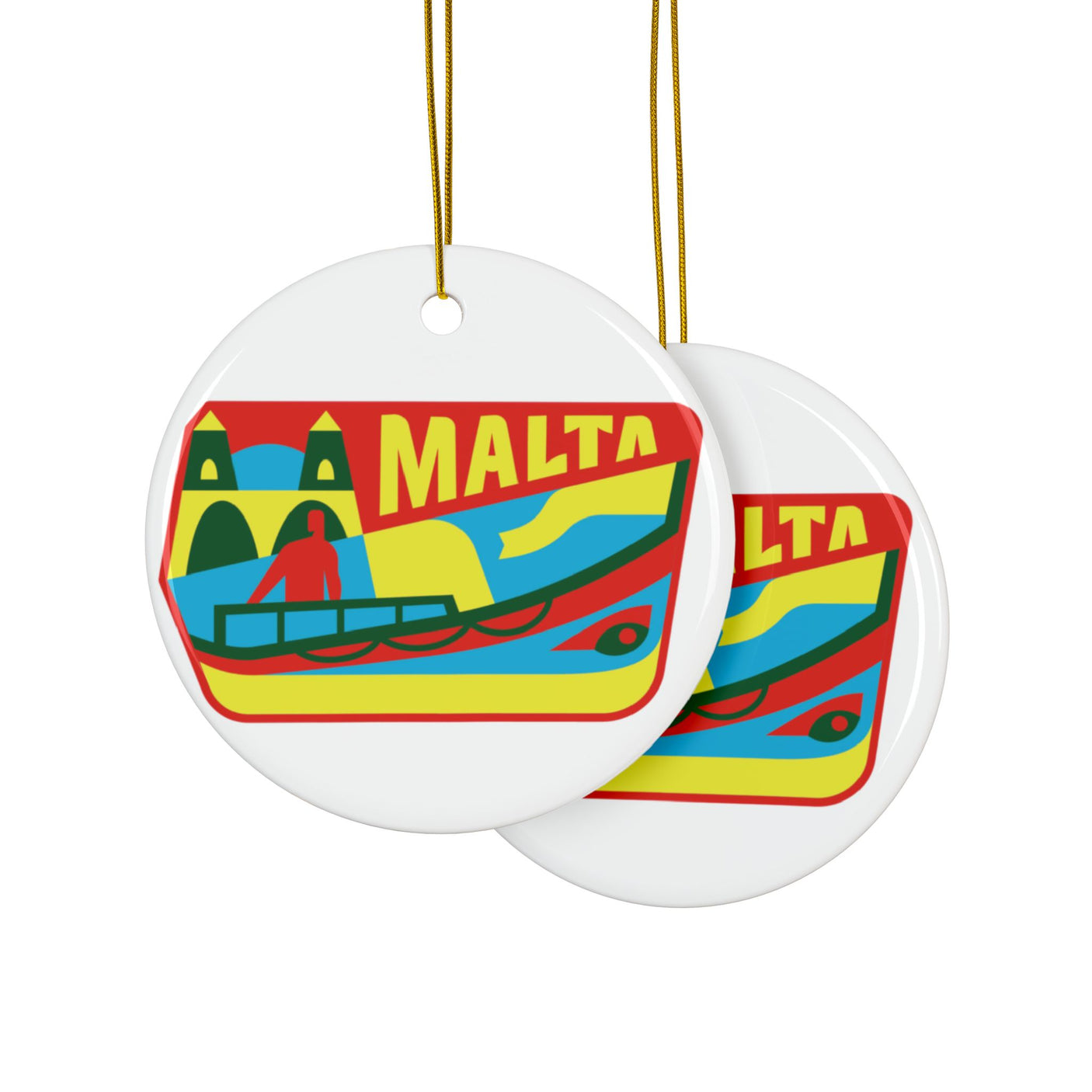 Malta Ceramic Christmas Ornament