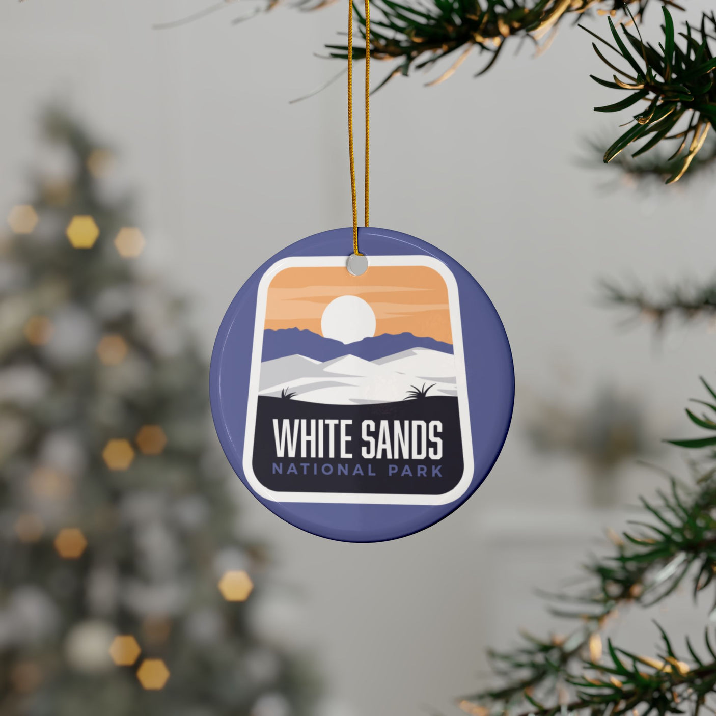 White Sands National Park Ceramic Christmas Ornament