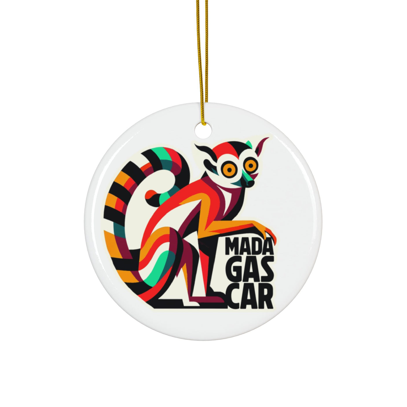Madagascar Ceramic Christmas Ornament