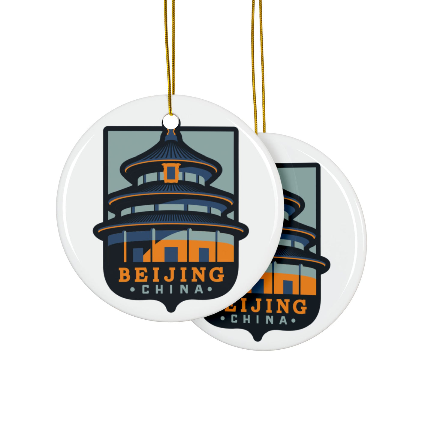 Beijing Ceramic Christmas Ornament