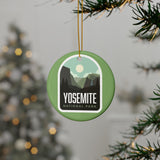 Yosemite National Park Ceramic Christmas Ornament
