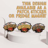 Palm Springs sticker featuring palm trees and vibrant colors, designed for decorative use.