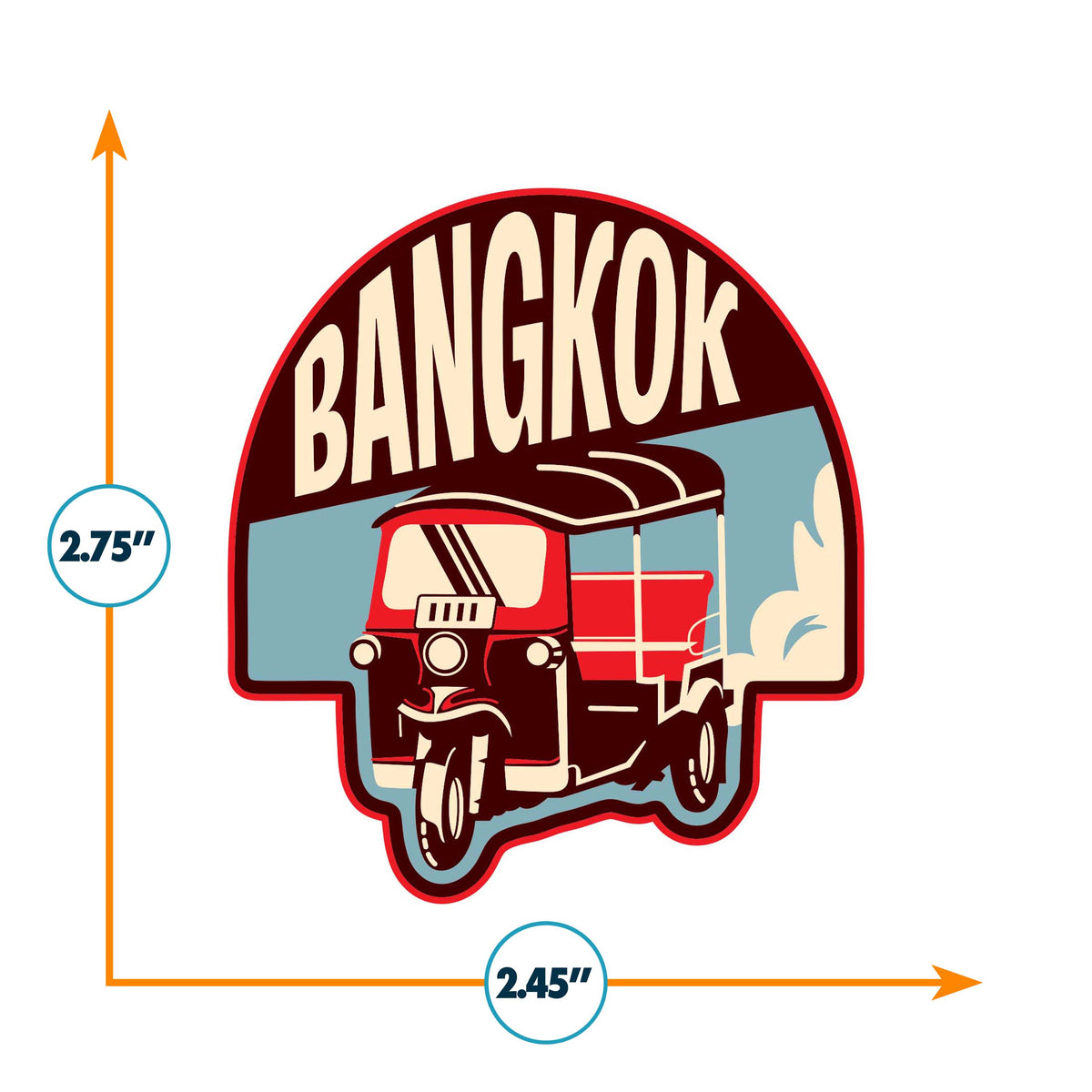 Bangkok Thailand Vinyl Sticker