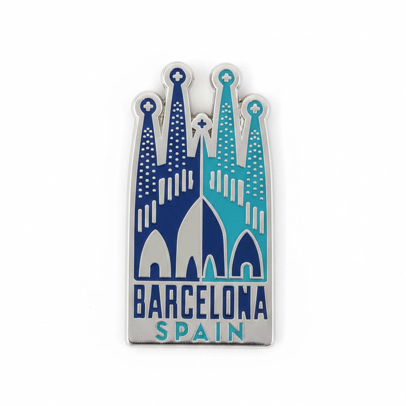 Barcelona Spain Enamel Pin