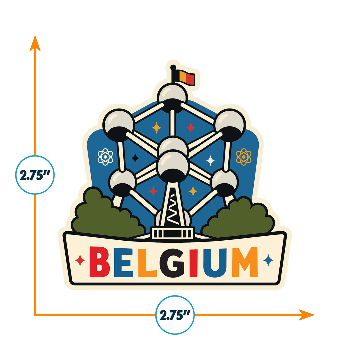 Belgium Vinyl Sticker