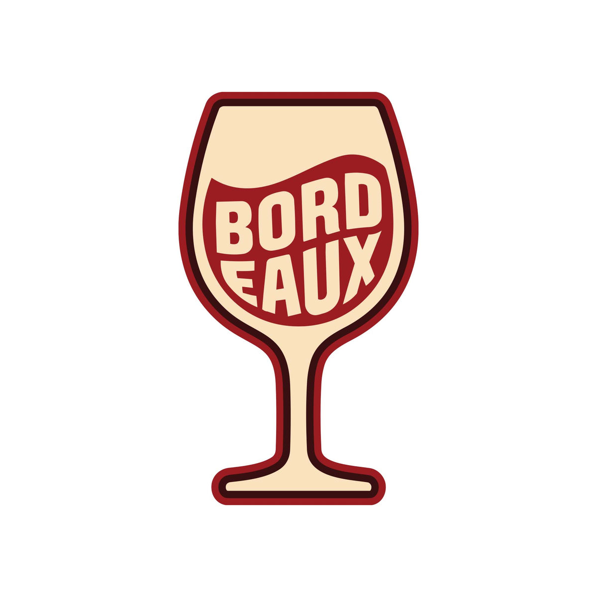Bordeaux France Vinyl Sticker