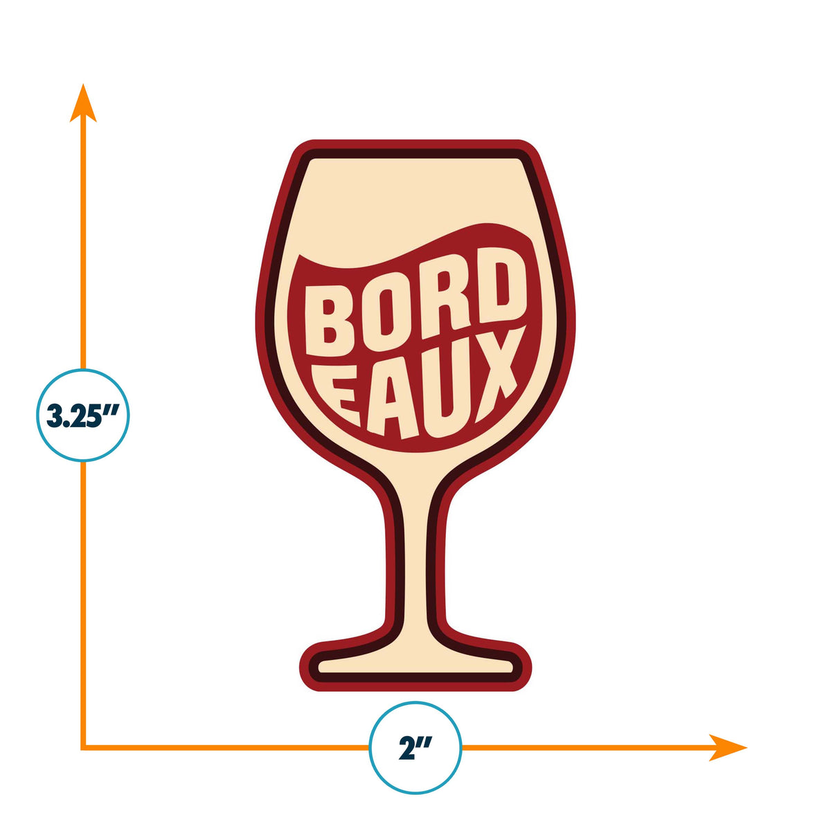 Bordeaux France Vinyl Sticker
