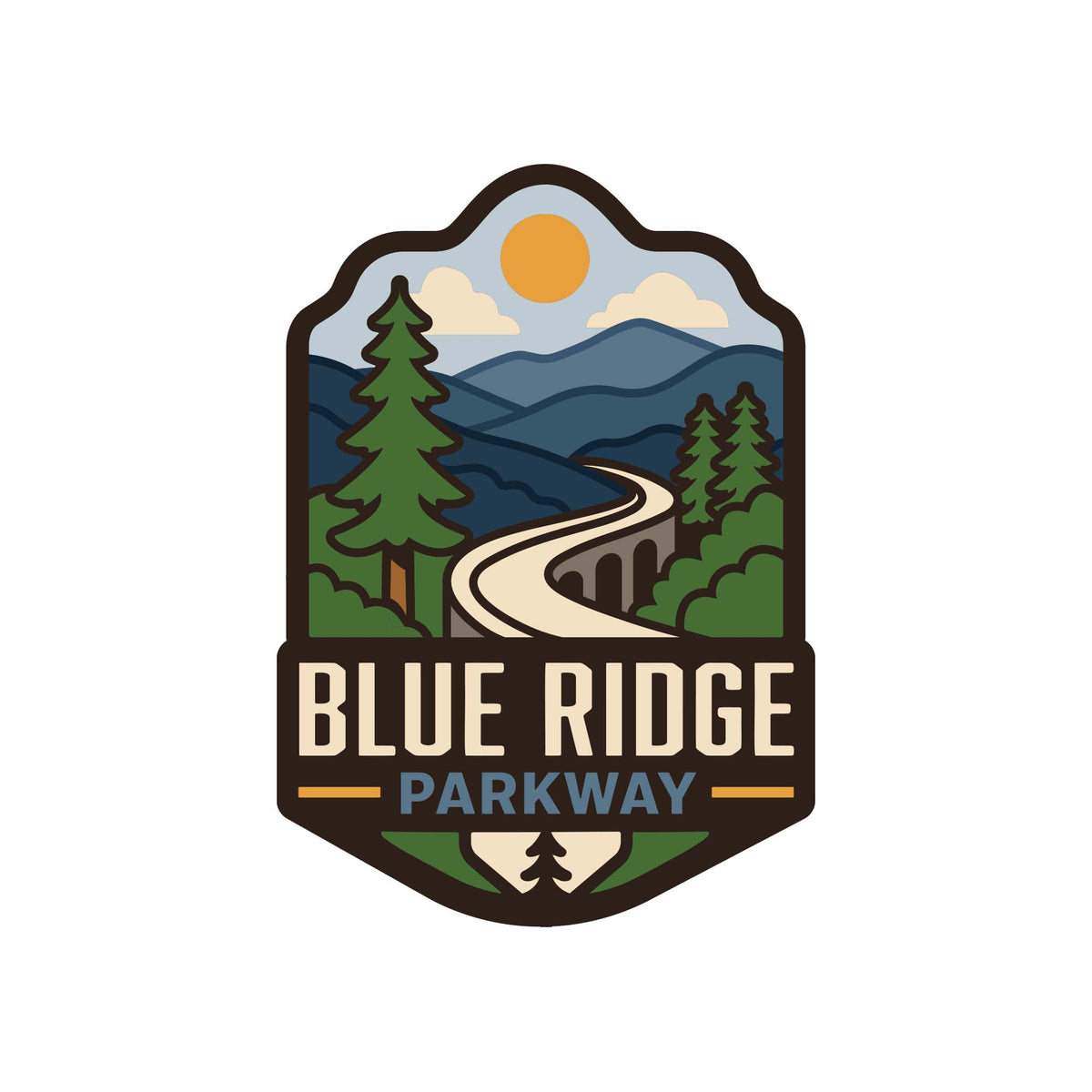 Blue Ridge Parkway Vinyl Sticker