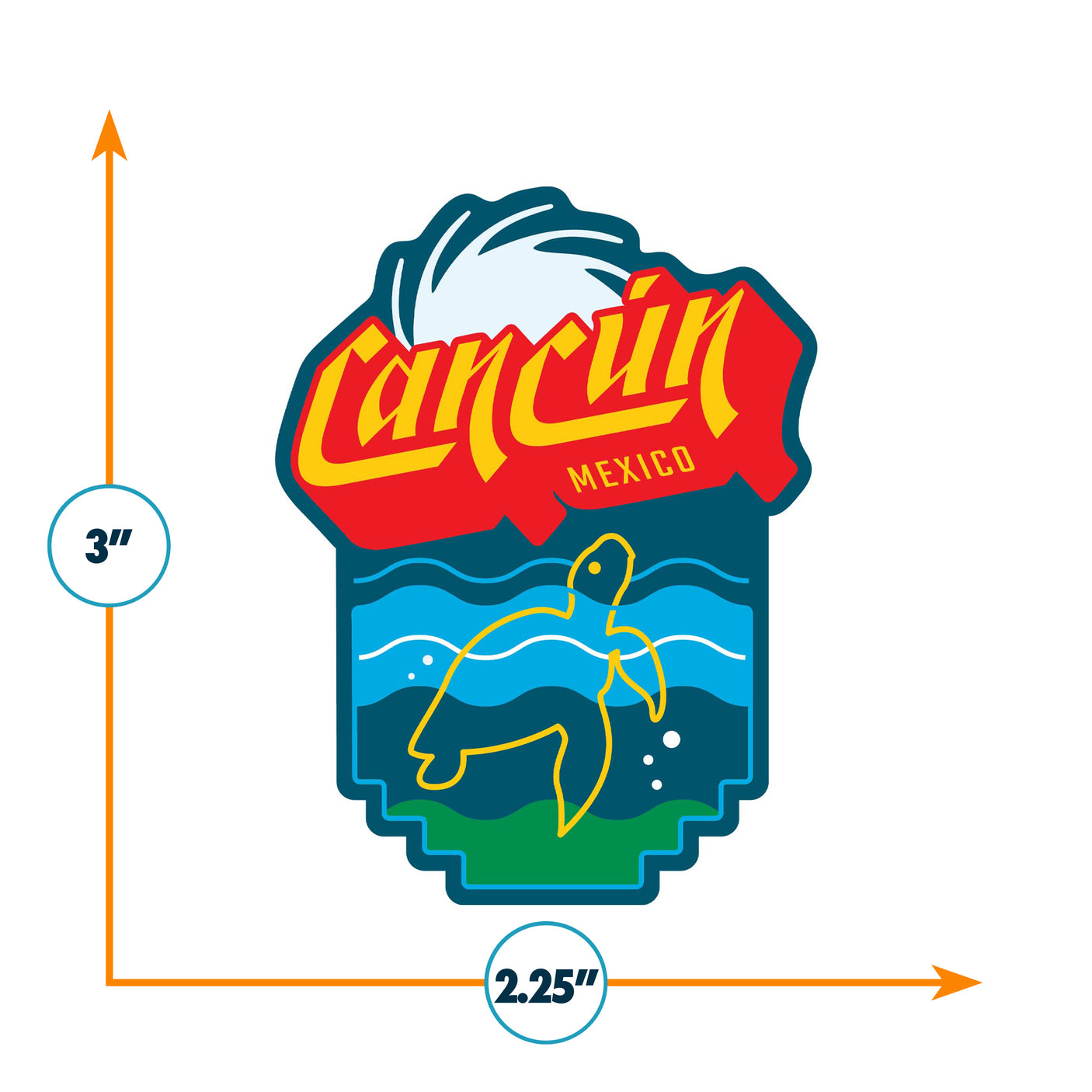 Cancun Sticker