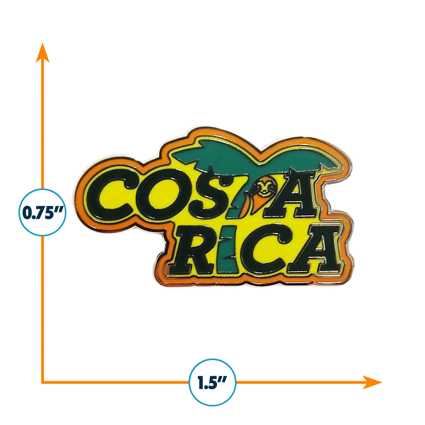 Costa Rica Enamel Pin