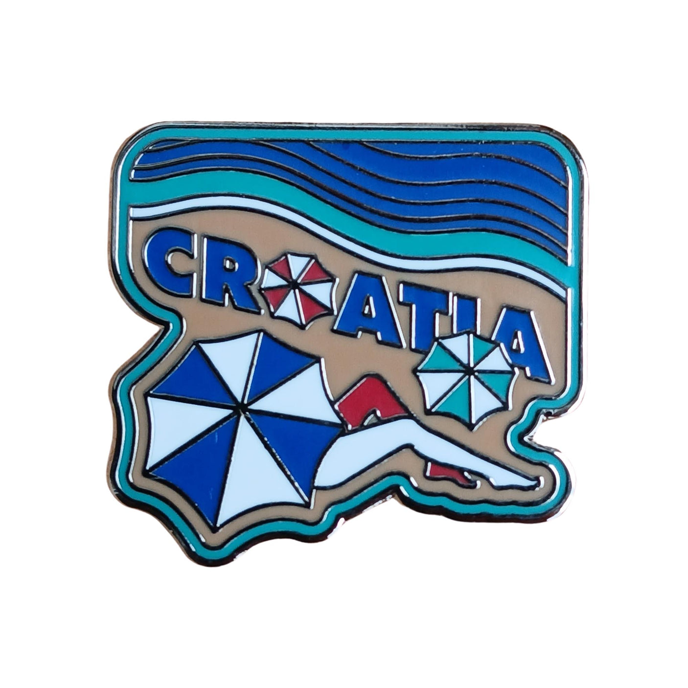 Croatia Enamel Pin