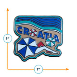Croatia Enamel Pin