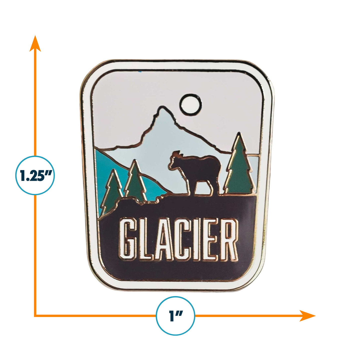 Glacier National Park Enamel Pin