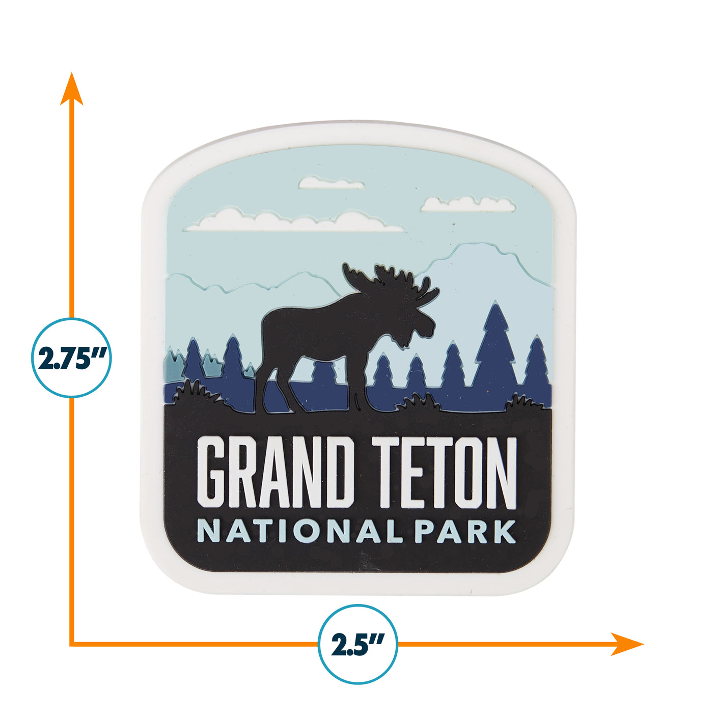 Grand Teton National Park PVC Fridge Magnet