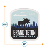 Grand Teton National Park PVC Fridge Magnet