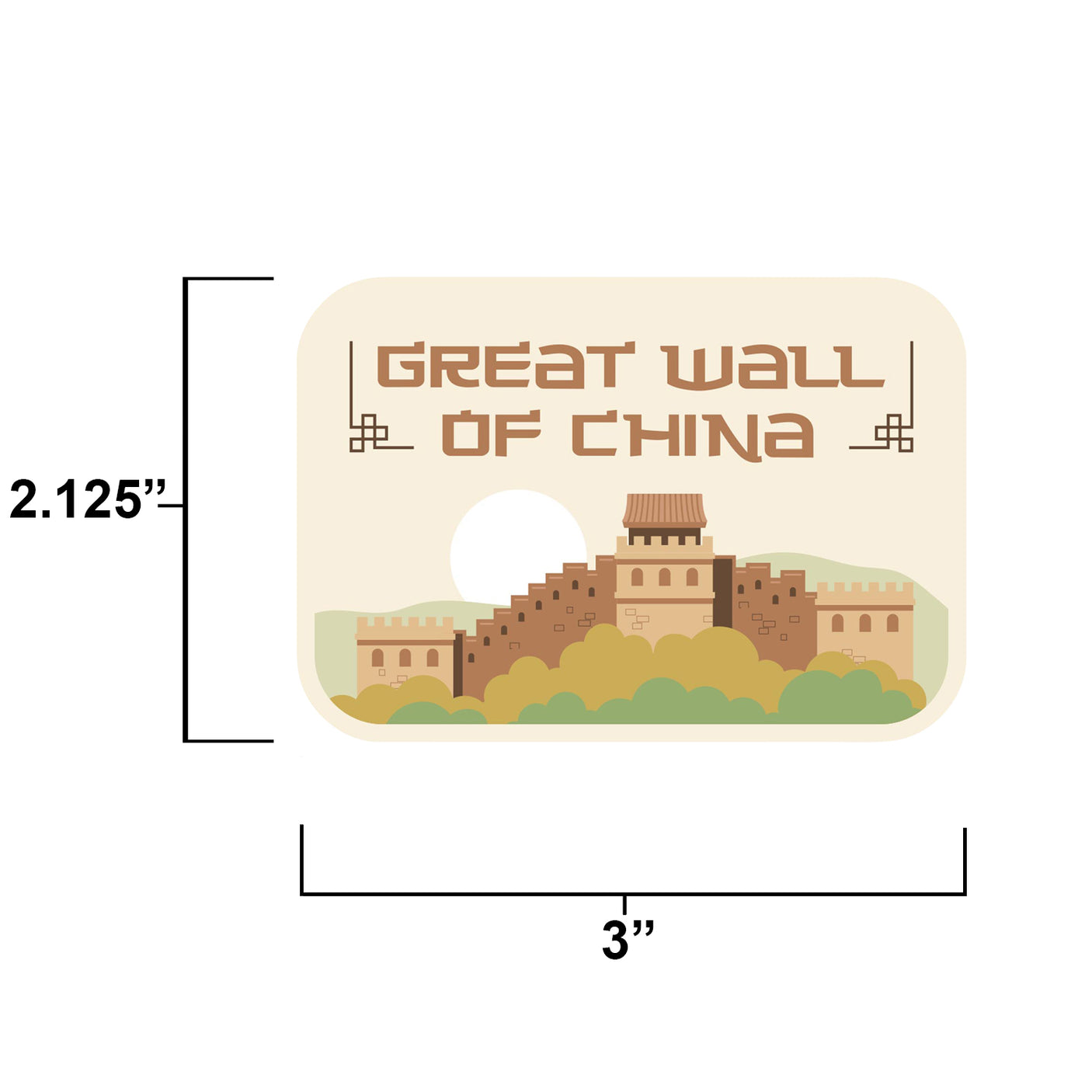 Great Wall of China Sticker