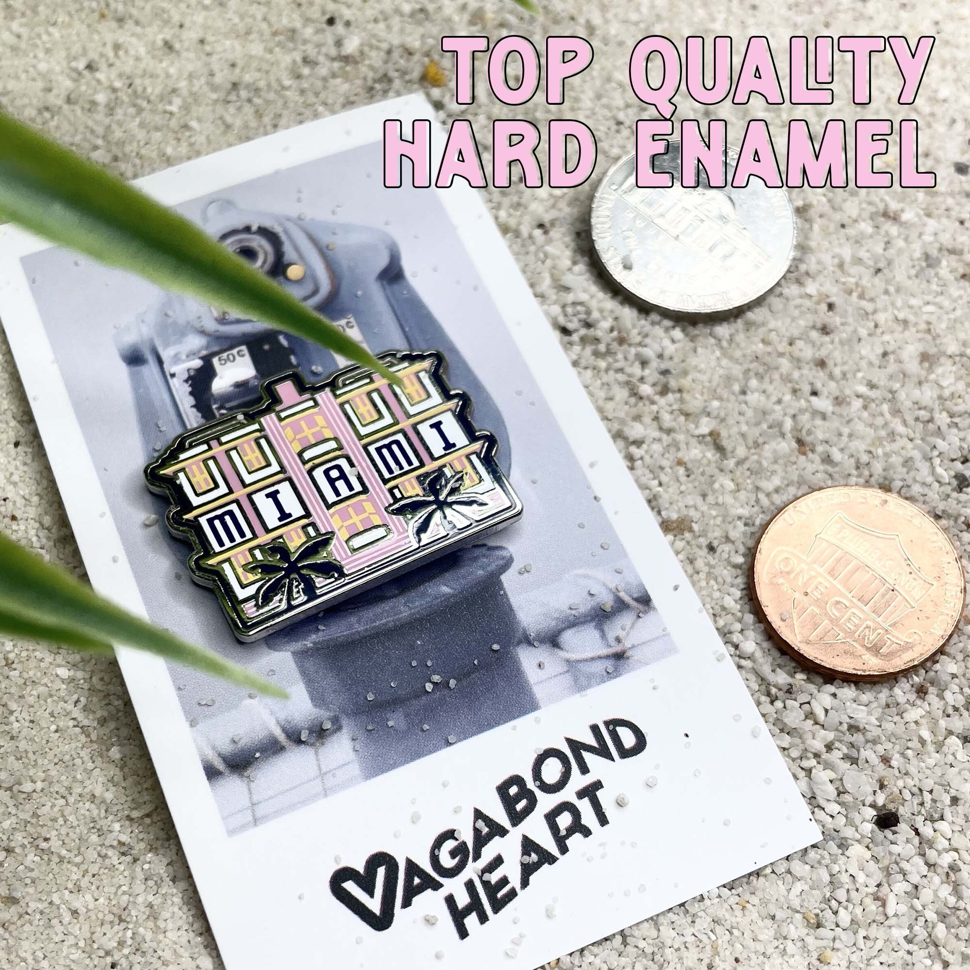 Barbados Enamel Pin – Vagabond Heart
