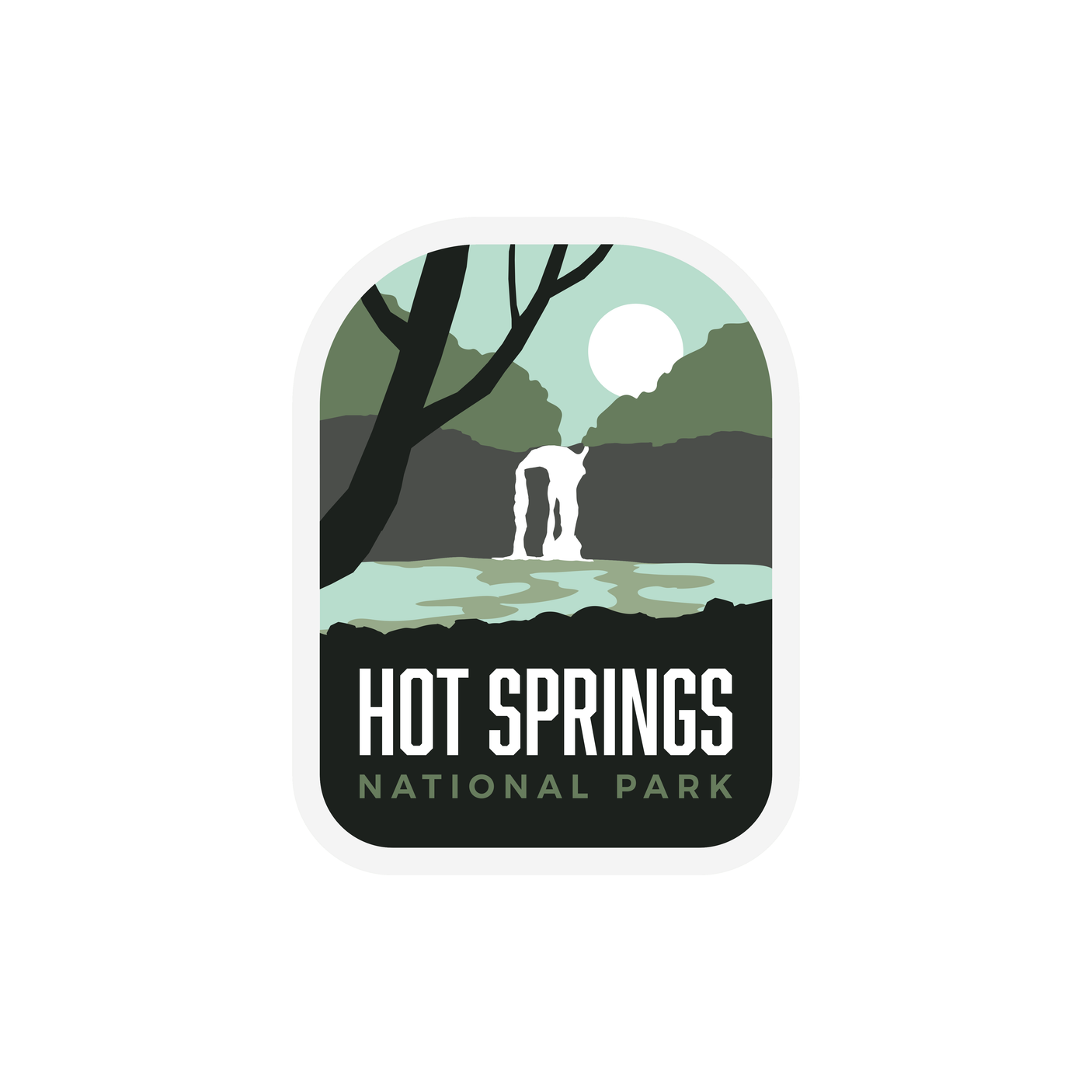 Hot Springs National Park Sticker
