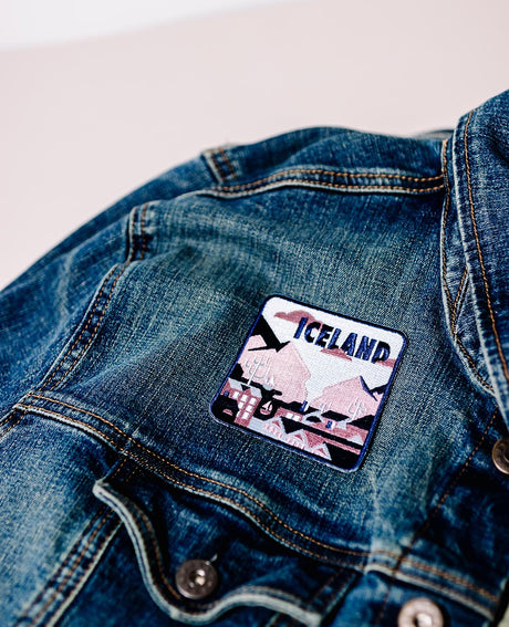 iceland patch on a jacket