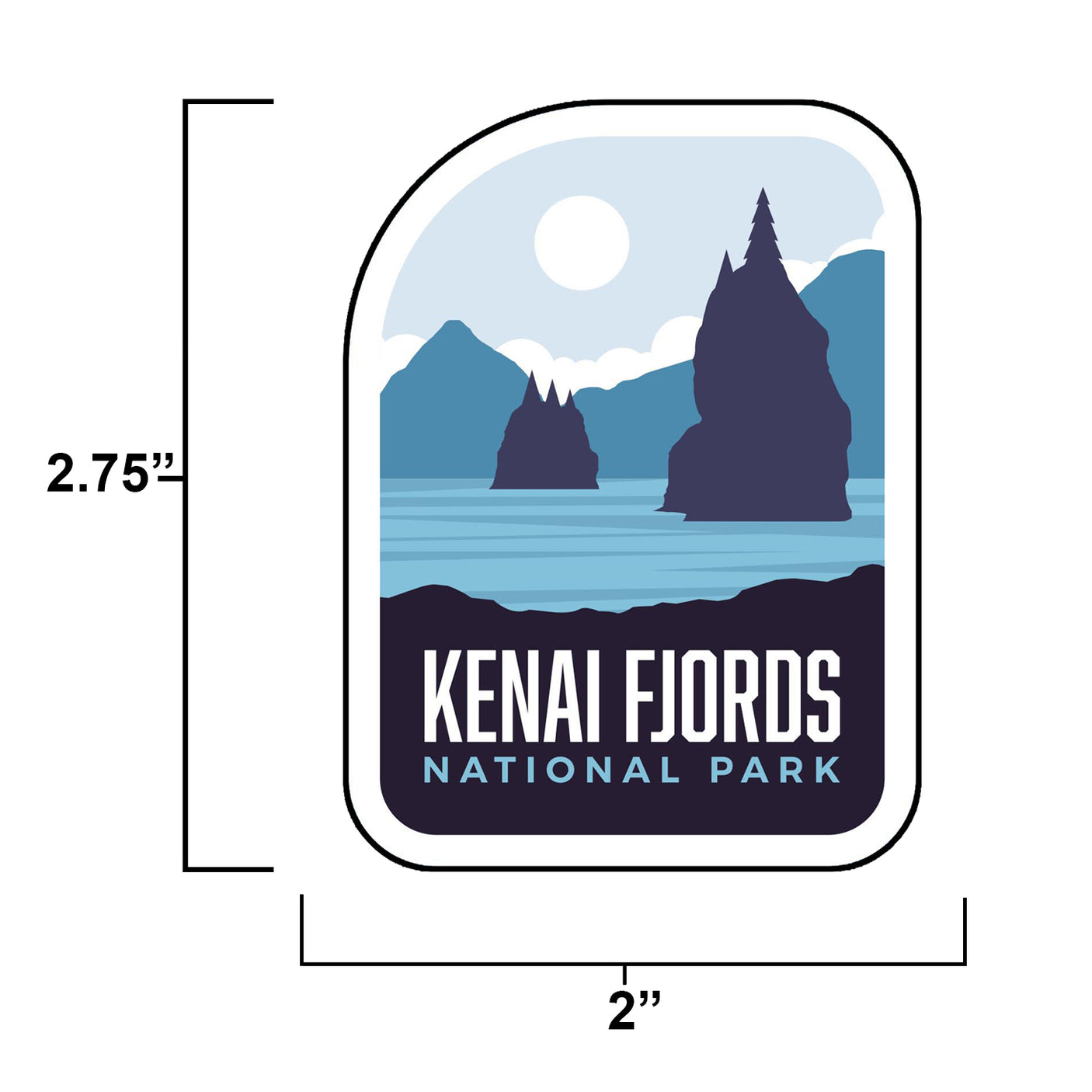 Kenai Fjords National Park Sticker
