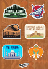 MINI Travel Stickers - 65 Locations!