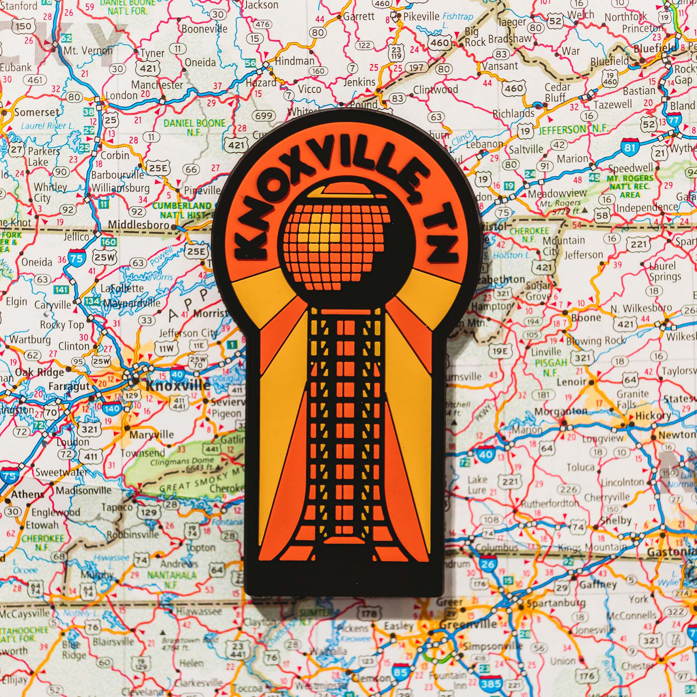 Knoxville PVC Fridge Magnet