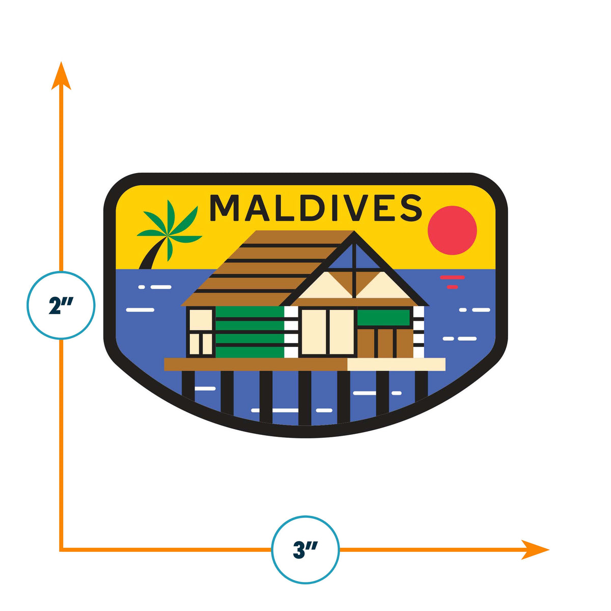 Maldives Vinyl Sticker