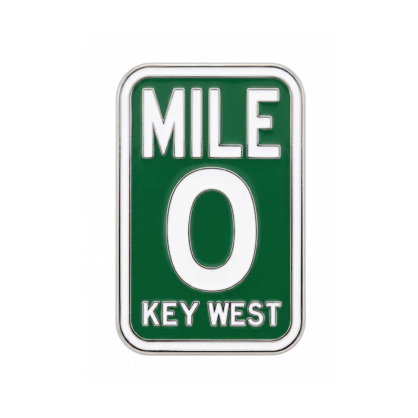 Key West Mile 0 Florida Enamel Pin